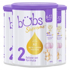 【澳洲直邮】贝儿BUBS A2 β-酪蛋白 婴幼儿宝宝2段牛奶粉 3罐